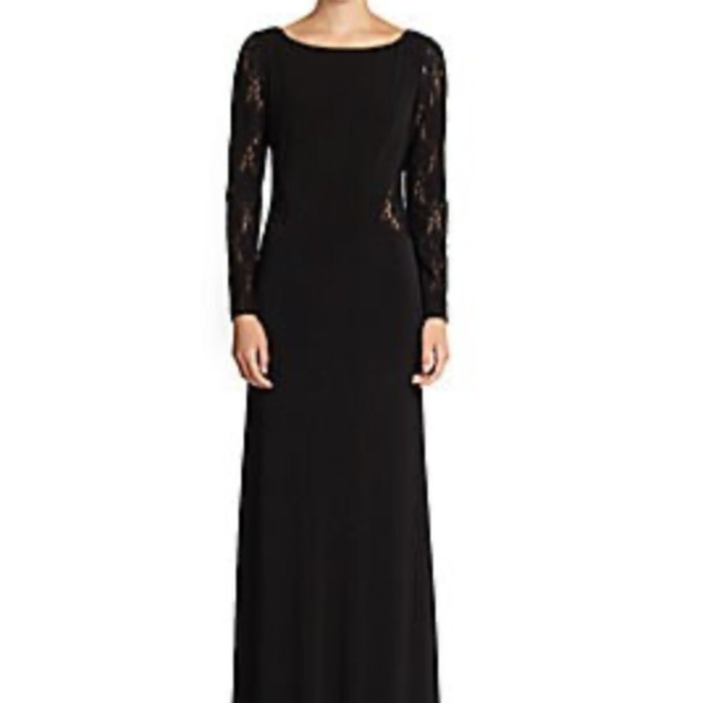 Laundry by Shelli Segal Long Sleeve Lace & Jersey